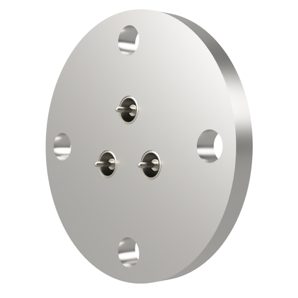 同軸 SMA-R 3個付き VF25 フランジ