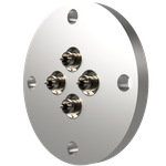 同軸 SMA-R-F 4個付き VF40 フランジ