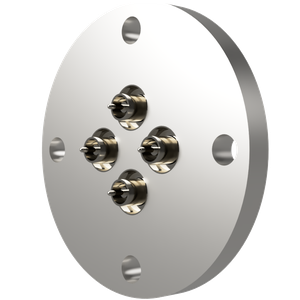 同軸 SMA-R-F 4個付き VF40 フランジ