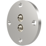 Coaxial SMA-JJ with 2 pcs VF25 flange