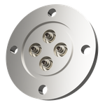 同軸 SMA-JJ 4個付き VG40 フランジ