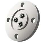 同軸 LM-JJ 3個付き VG25 フランジ