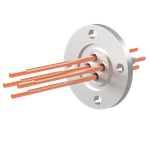 高電流 5kV - 110A 4個付き VG25 フランジ  先端ねじ加工あり