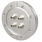 シングルモード 両側FC真空コネクタ 4個付き ICF114 フランジ