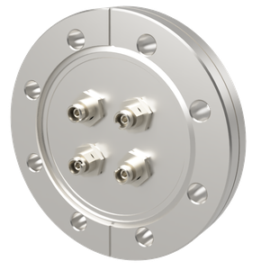 シングルモード 両側FC真空コネクタ 4個付き ICF114 フランジ