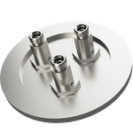 シングルモード 両側FC真空コネクタ 3個付き NW/KF50 フランジ