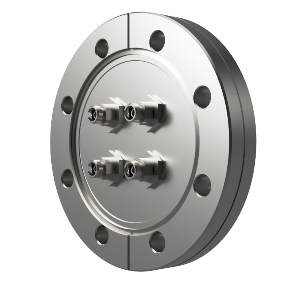 マルチモード 両側FC真空コネクタ 4個付き ICF114 フランジ