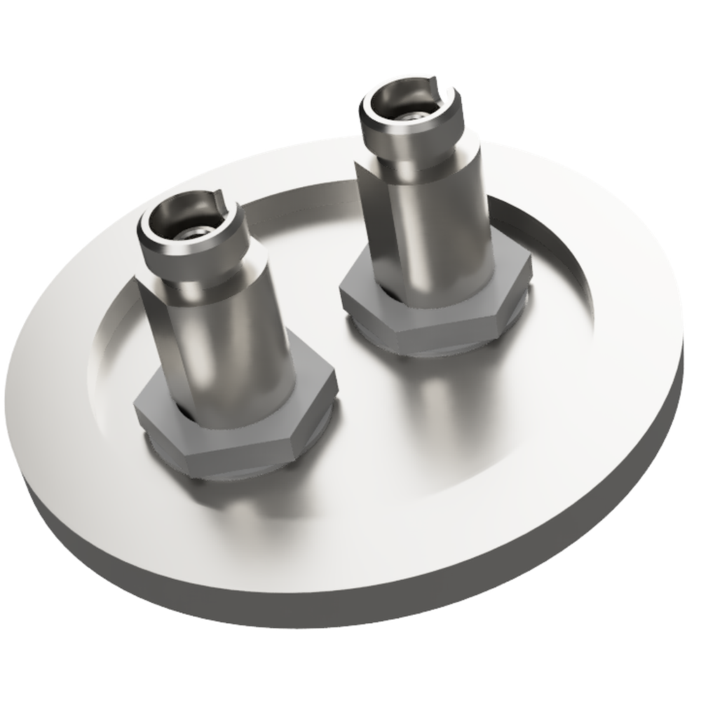 マルチモード 両側FC真空コネクタ 2個付き NW/KF50 フランジ