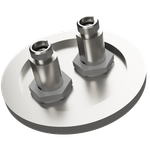 マルチモード 両側FC真空コネクタ 2個付き NW/KF50 フランジ