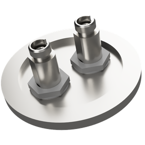 マルチモード 両側FC真空コネクタ 2個付き NW/KF50 フランジ