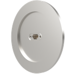 多ピン Micro D-Sub (MIL-DTL-83513) 9PIN NW/KF50 フランジ