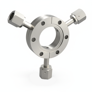 ICF70 ラジアルポートフランジ めすVCR1/4X3