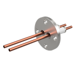 水冷端子 無酸素銅 5 kV 2個付き VF25 フランジ