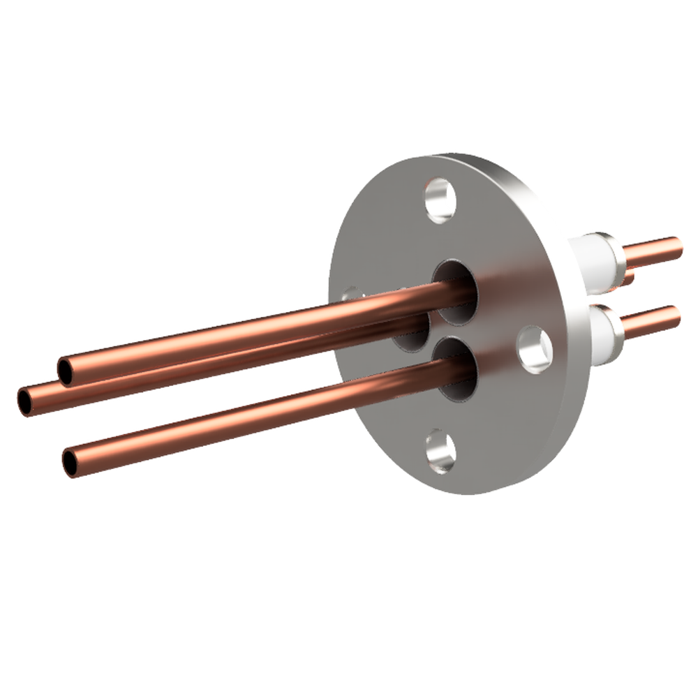 水冷端子 無酸素銅 5 kV 3個付き VF25 フランジ