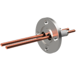 水冷端子 無酸素銅 5 kV 2個付き VG25 フランジ