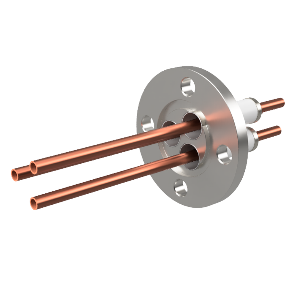 水冷端子 無酸素銅 5 kV 3個付き VG25 フランジ