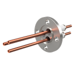 水冷端子 無酸素銅 5 kV 3個付き VG25 フランジ