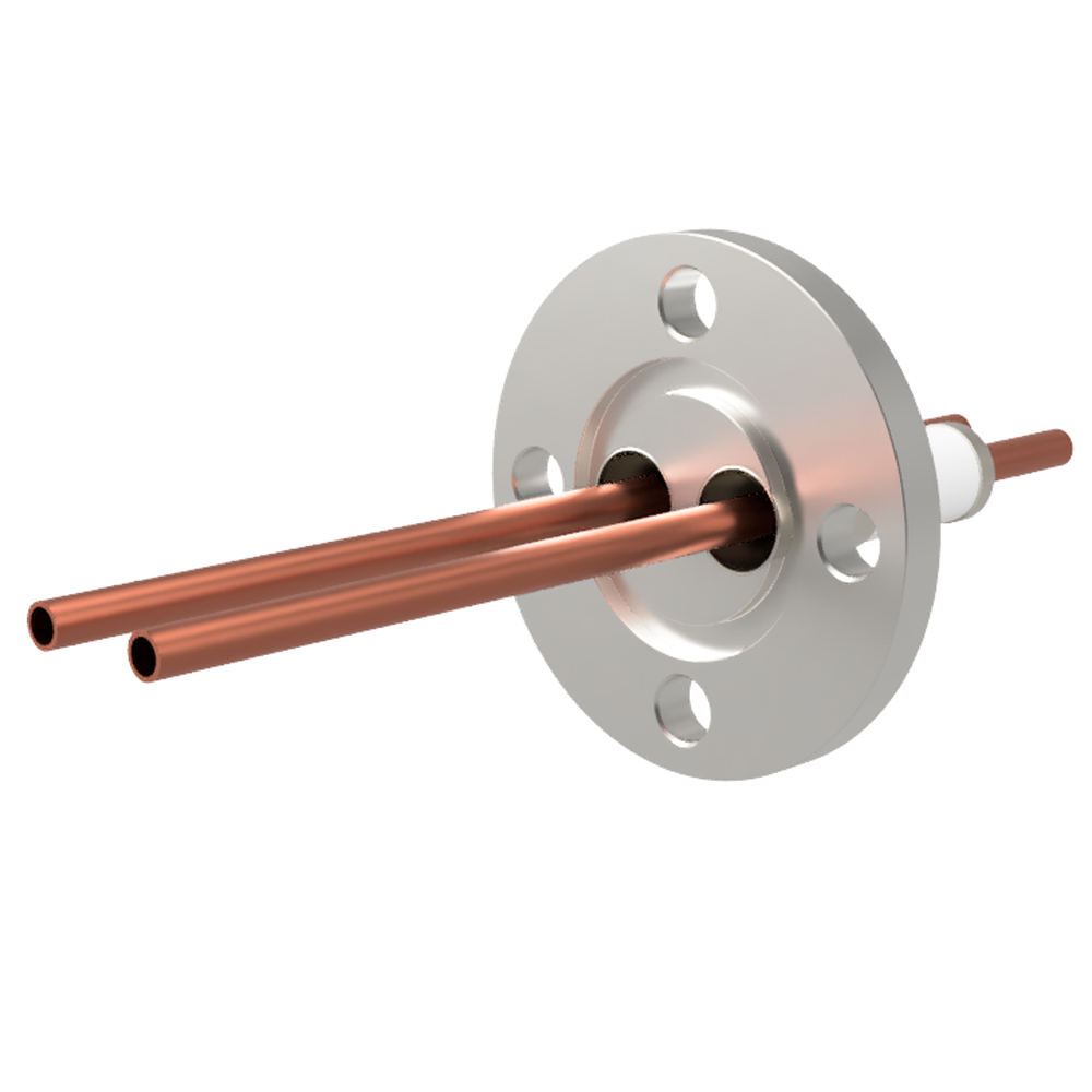 水冷端子 SUS304 5 kV 2個付き VG25 フランジ