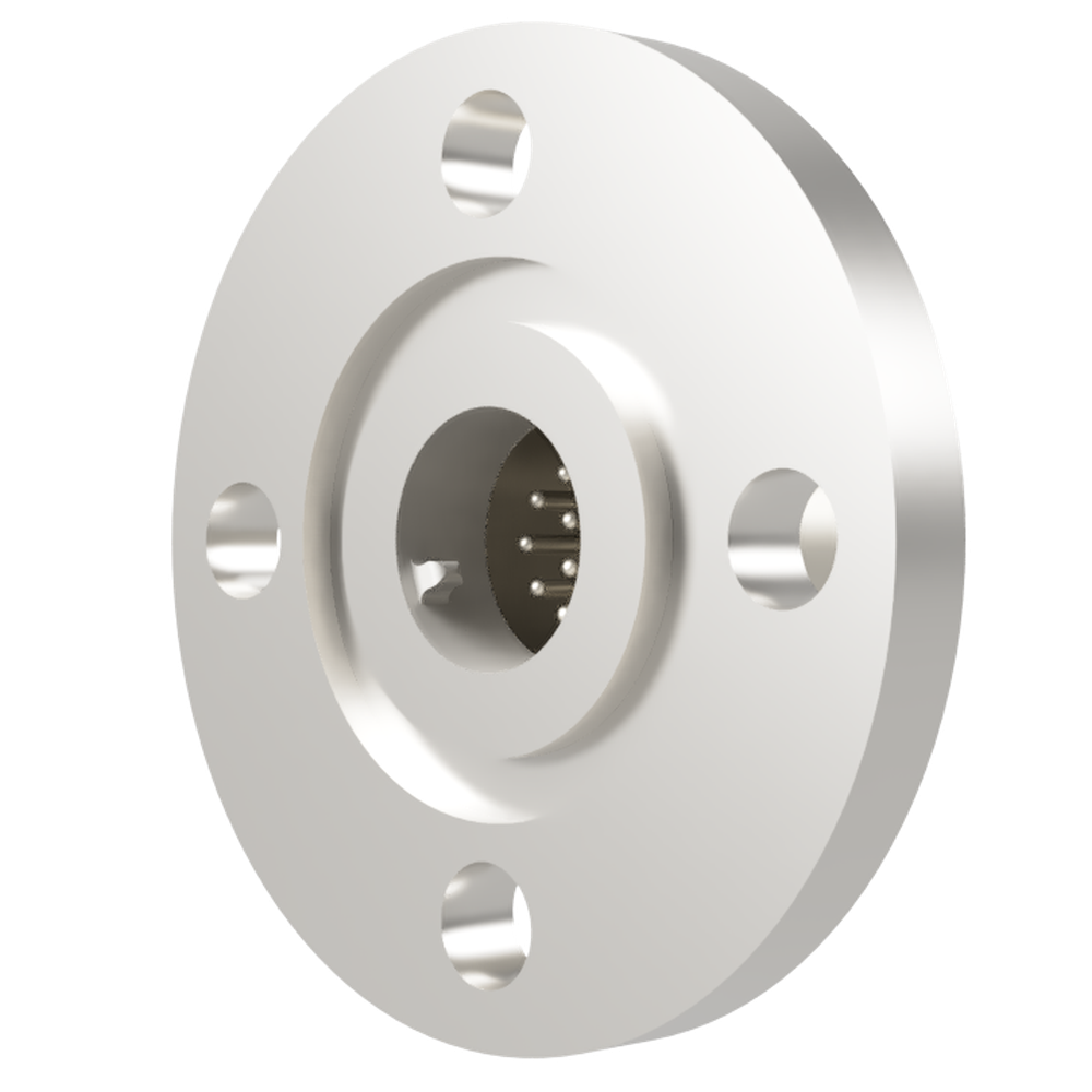 多ピン BURNDY 高電流 12 PIN VG 20 フランジ ガイド付き