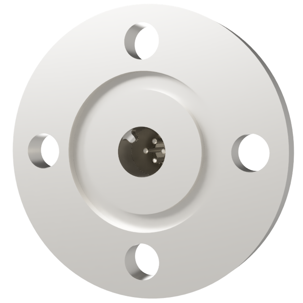 K熱電対 BURNDY 1対 電流導入端子2PIN VG20 フランジ ガイド付き