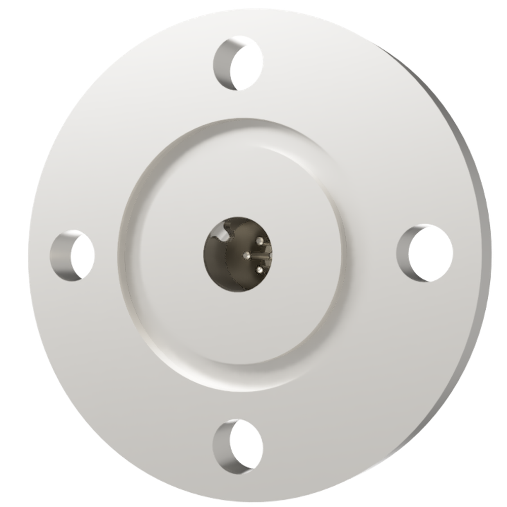 K熱電対 BURNDY 1対 電流導入端子2PIN VG25 フランジ ガイド付き