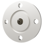 K熱電対 BURNDY 1対 電流導入端子2PIN VG25 フランジ ガイド付き