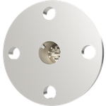 K熱電対 BURNDY 2対 電流導入端子4PIN VF20 フランジ ガイド付き