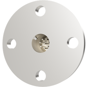 K熱電対 BURNDY 2対 電流導入端子4PIN VF20 フランジ ガイド付き