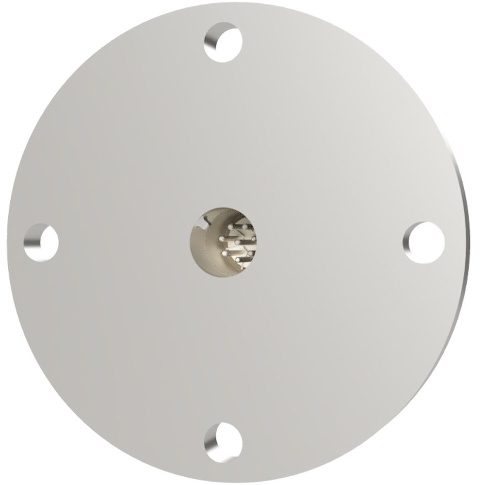 K熱電対 BURNDY 2対 電流導入端子4PIN VF50 フランジ ガイド付き