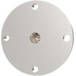 K熱電対 BURNDY 2対 電流導入端子4PIN VF50 フランジ ガイド付き