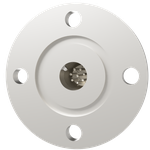 K熱電対 BURNDY 2対 電流導入端子4PIN VG25 フランジ ガイド付き