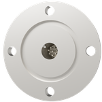 K熱電対 BURNDY 2対 電流導入端子4PIN VG40 フランジ ガイド付き