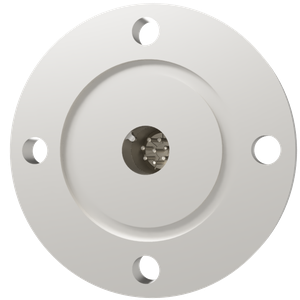 K熱電対 BURNDY 2対 電流導入端子4PIN VG40 フランジ ガイド付き