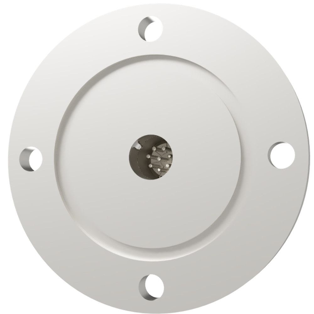 K熱電対 BURNDY 2対 電流導入端子4PIN VG50 フランジ ガイド付き