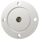 K熱電対 BURNDY 2対 電流導入端子4PIN VG50 フランジ ガイド付き