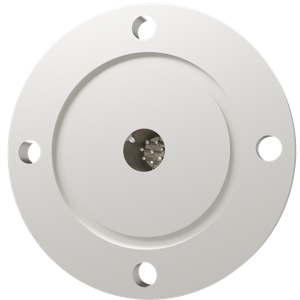 K熱電対 BURNDY 2対 電流導入端子4PIN VG50 フランジ ガイド付き