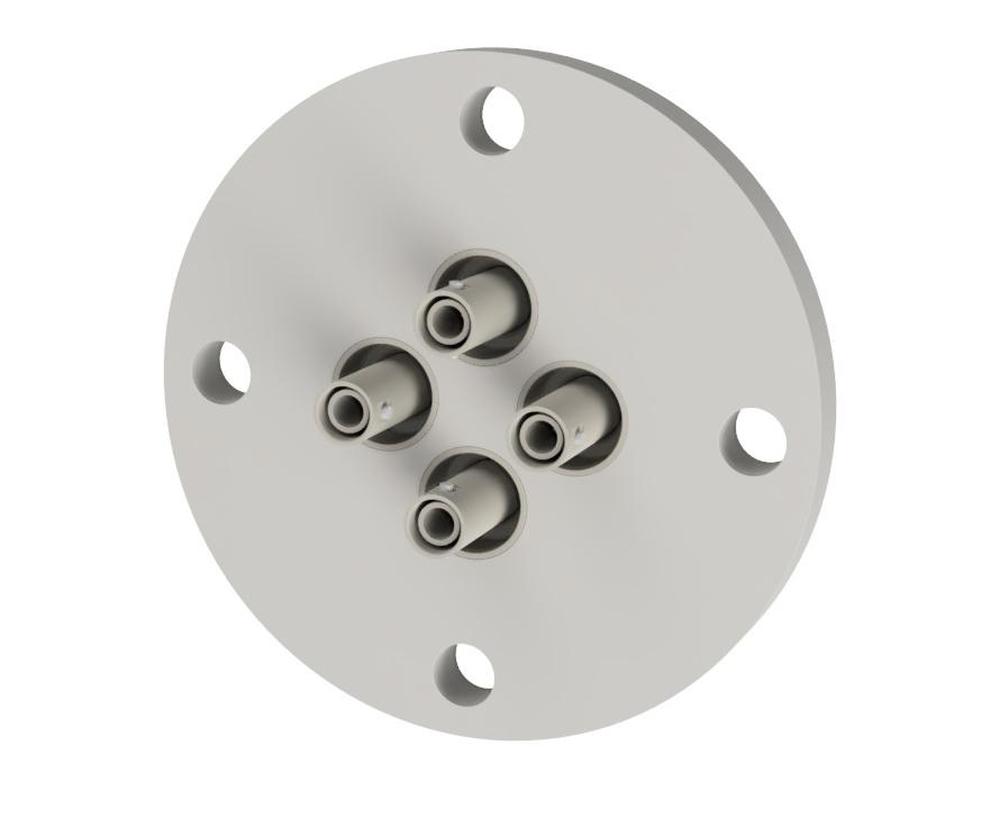 同軸 SHV-JJ 4個付き VF40 フランジ