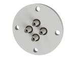 同軸 SHV-JJ 4個付き VF40 フランジ