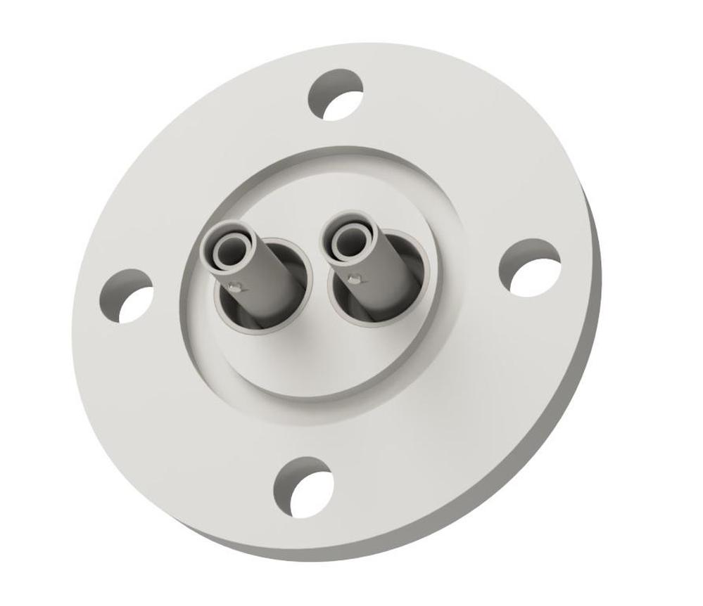 同軸 SHV-JJ 2個付き VG40 フランジ