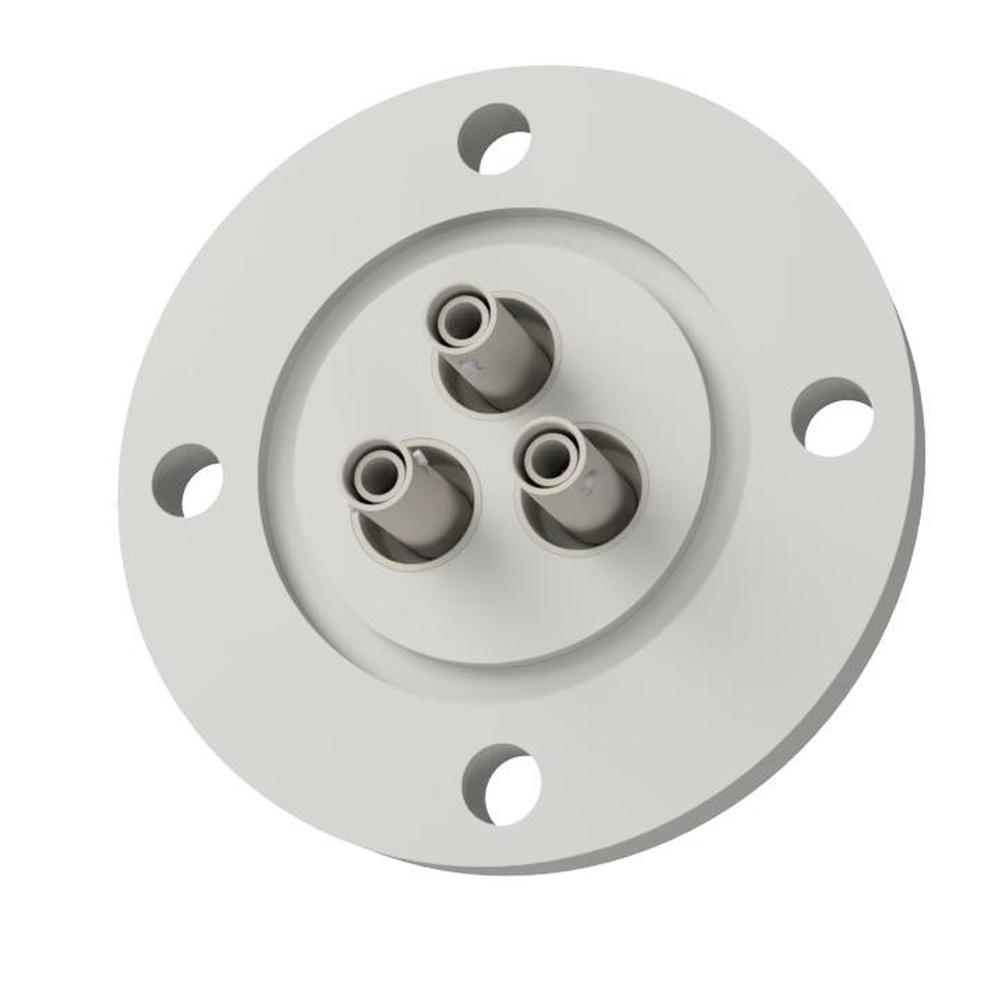 同軸 SHV-JJ 3個付き VG40 フランジ