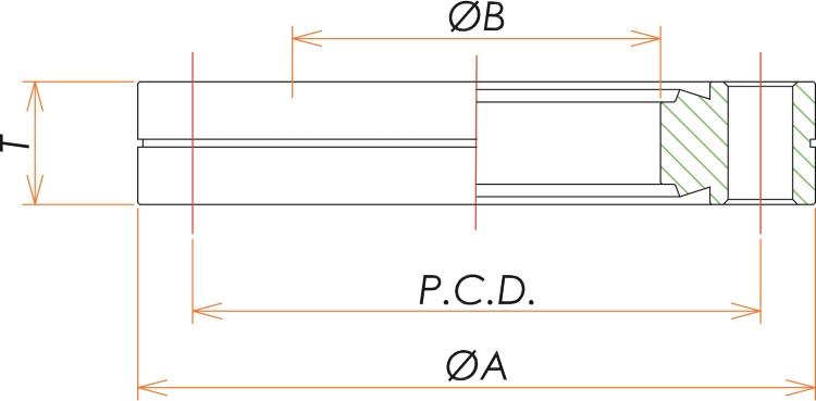 ICF34 固定両面エッジ16穴あきフランジ admin.label.item.size_image
