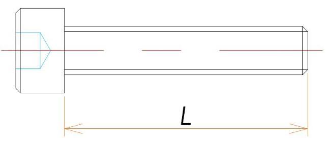 ICF356 ゼロレングス用 六角穴付き BOLT/WASHER 36組 寸法画像