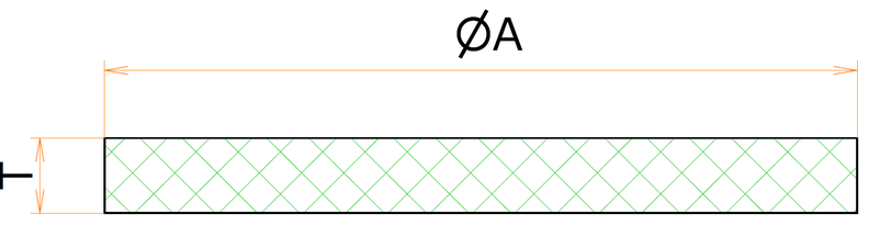 合成石英交換用窓　有効径Φ98(ICF152用) 寸法画像